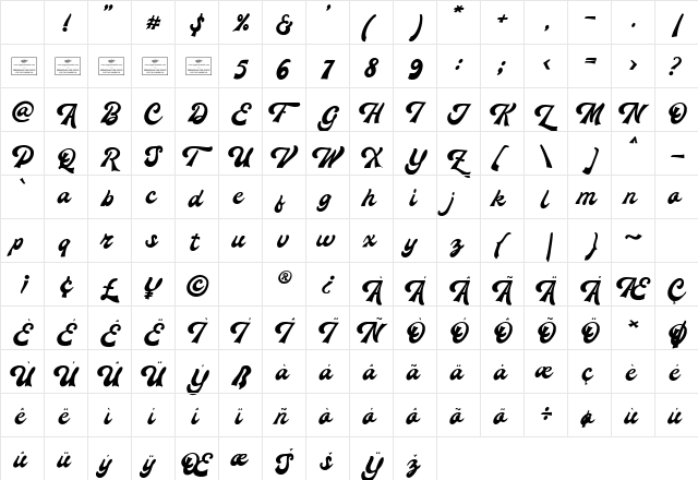 Twilight Luminance Free Regular Character Map