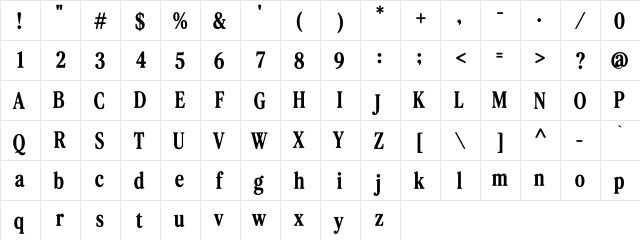 Worldstar Regular Character Map Worldstar Regular Character Map