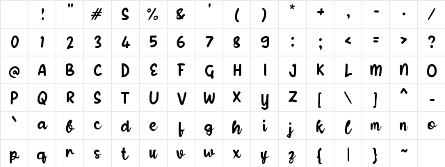 Xablinky Regular Character Map Xablinky Regular Character Map