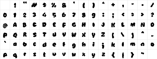 Yabinter Regular Character Map Yabinter Regular Character Map