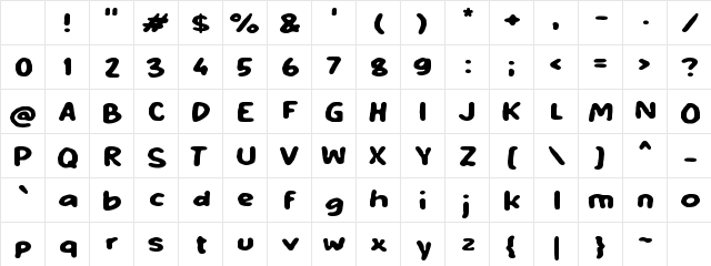 Yabonelist Regular Character Map Yabonelist Regular Character Map