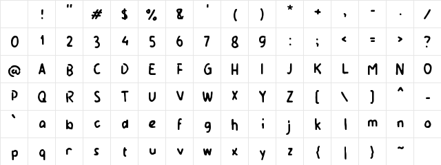Yabounte Regular Character Map Yabounte Regular Character Map