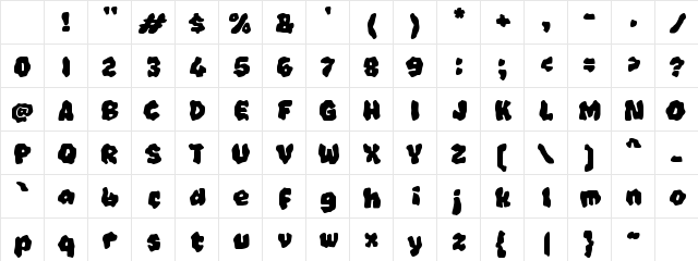 Yabsoll Regular Character Map Yabsoll Regular Character Map