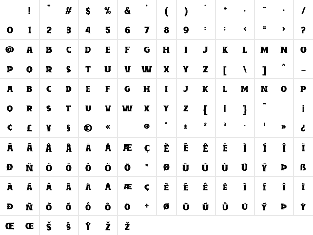 Cracked Concrete Bold Display Rough Regular Character Map Cracked Concrete Bold Display Rough Regular Character Map