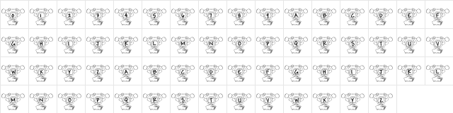 pf_mussle computer Regular Character Map