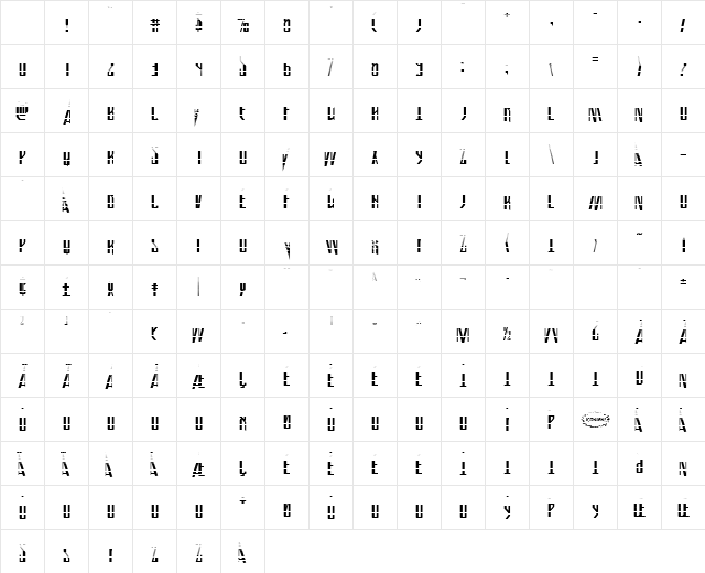 Archnemesis Gradient Regular Character Map