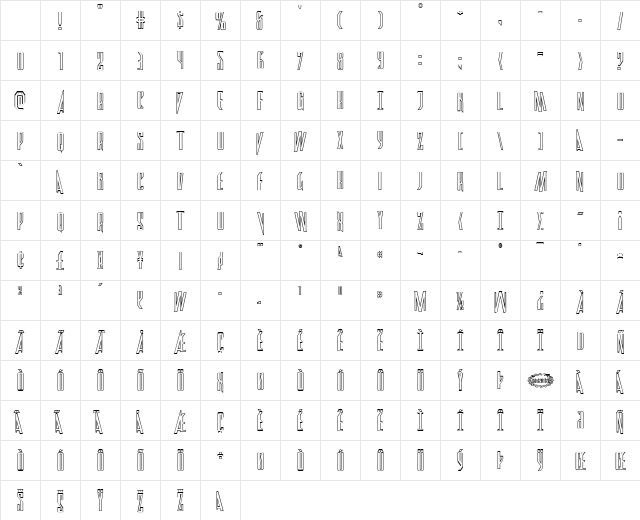Archnemesis Outline Regular Character Map