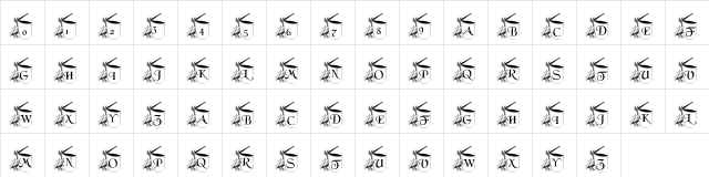 pf_pelican1 Regular Character Map pf_pelican1 Regular Character Map