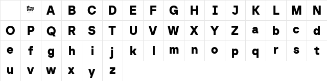 Baru Sans Demo Black Regular Character Map Baru Sans Demo Black Regular Character Map