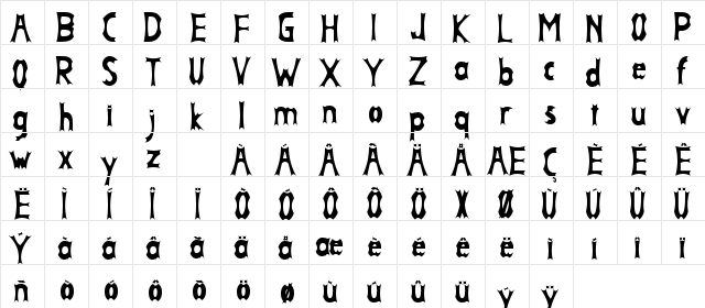 Ghost Demon Regular Character Map Ghost Demon Regular Character Map