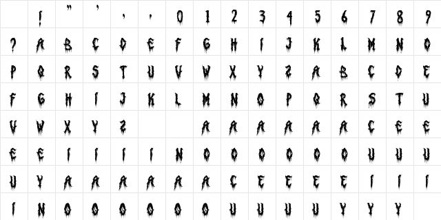 Punish Sinner Horror Regular Character Map Punish Sinner Horror Regular Character Map