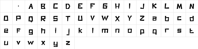 Super Crash Regular Character Map Super Crash Regular Character Map