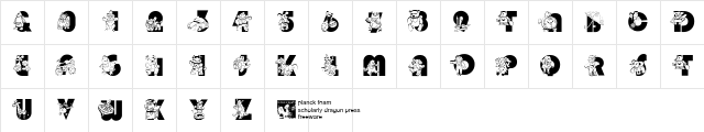 pf_xmas_toys Regular Character Map