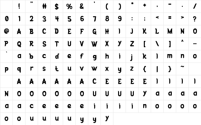SOULTAN Regular Character Map