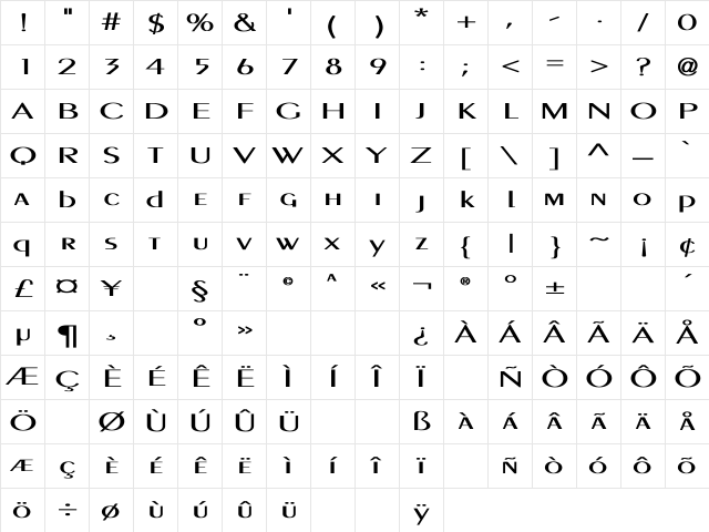 PigNoseTyp Bold Bold Character Map PigNoseTyp Bold Bold Character Map