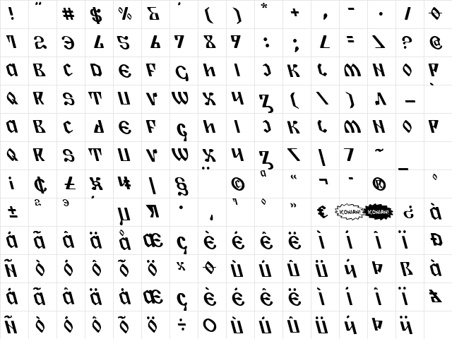 Piper Pie Leftalic Leftalic Character Map