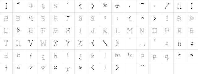 Pirate Regular Character Map
