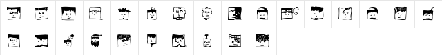 PixelheadHandmadebeta Regular Character Map