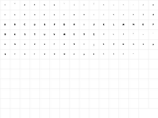 PixelNoise Regular Character Map