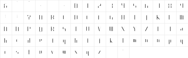 Plain Medium Character Map Plain Medium Character Map