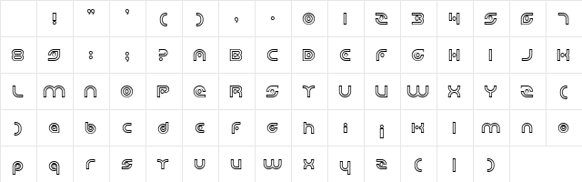 Planetary Orbiter Outline Bold Character Map Planetary Orbiter Outline Bold Character Map