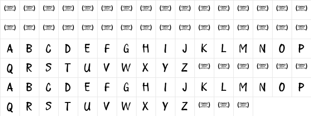 Play all day Regular Character Map Play all day Regular Character Map