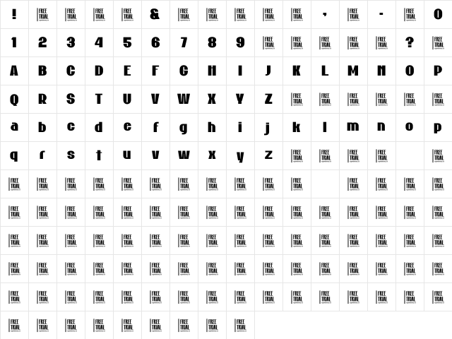 Plot Hole - Free Trial Regular Character Map Plot Hole - Free Trial Regular Character Map