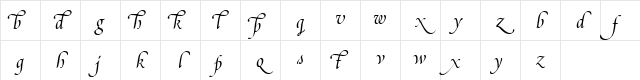 PoeticaSuppLowercaseAlternatesI RomanItalic Character Map PoeticaSuppLowercaseAlternatesI RomanItalic Character Map