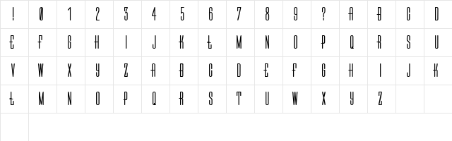 Poland Regular Character Map