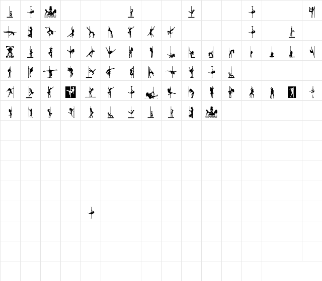 Pole Dance Regular Character Map Pole Dance Regular Character Map
