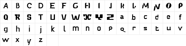 Babelfish Regular Character Map