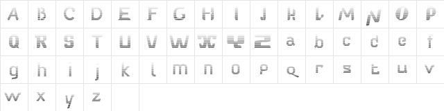 BabelfishZebral Regular Character Map