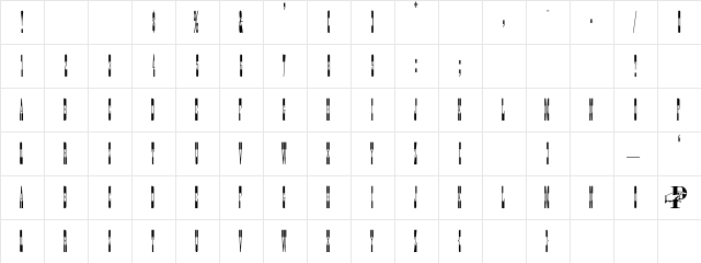 Ponderosa Regular Character Map Ponderosa Regular Character Map