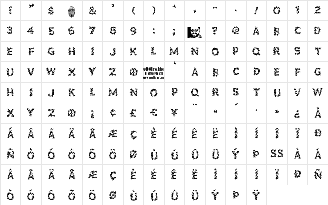 PopstarsFill Regular Character Map PopstarsFill Regular Character Map