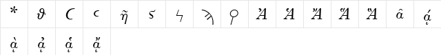 Porson Greek OUP Two Regular Character Map Porson Greek OUP Two Regular Character Map