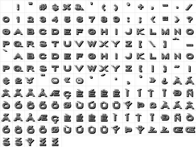 Porter Sans Block Block Character Map Porter Sans Block Block Character Map
