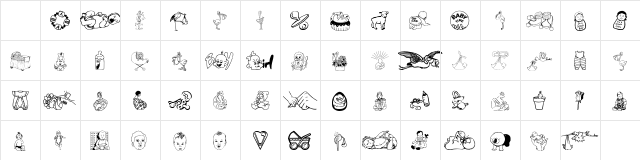 Baby Time Regular Character Map