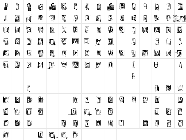 Pozo Regular Character Map