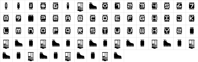 HourPhoto Regular Character Map