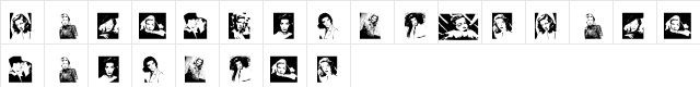 Bacall Regular Character Map Bacall Regular Character Map