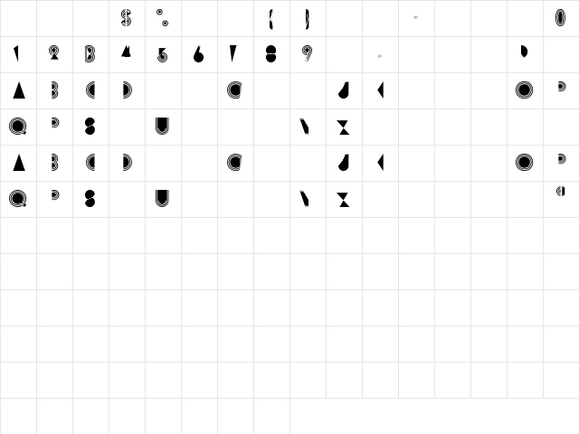 Prisma Regular Character Map