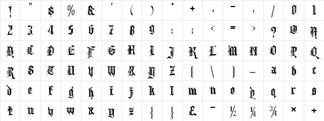 Kingthings Spikeless Regular Character Map Kingthings Spikeless Regular Character Map