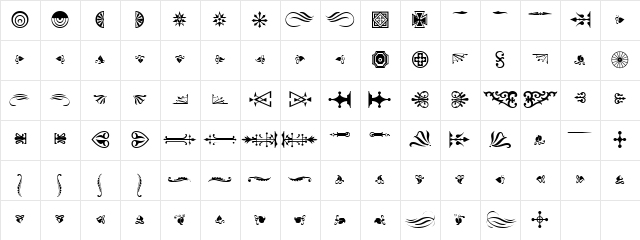 PT Finesse Normal Character Map