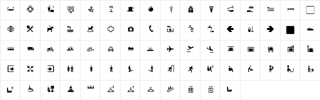 PT Unisyms Normal Character Map