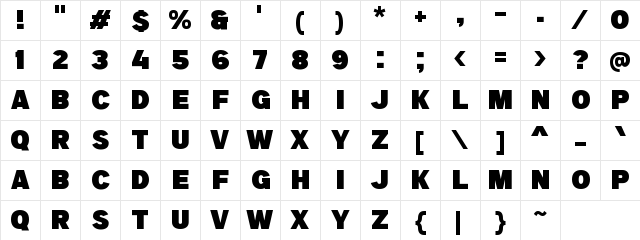 a Big Deal Regular Character Map