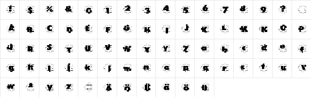 Puzzle Pieces Regular Character Map