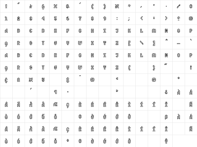 Quad Eq Character Map Quad Eq Character Map