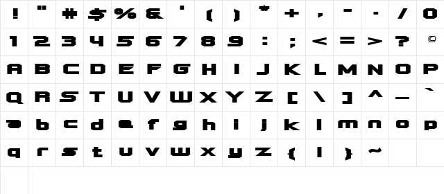 Quadrangle Regular Character Map