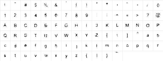Bad Cargo 2.0 Regular Character Map
