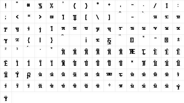 Bad Future Character Map Bad Future Character Map